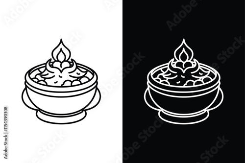 Vindaloo icon vector on White Background ,Vector Art Illustration on white background.