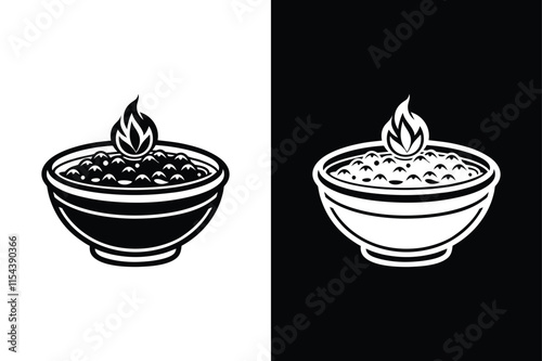 Vindaloo icon vector on White Background ,Vector Art Illustration on white background.