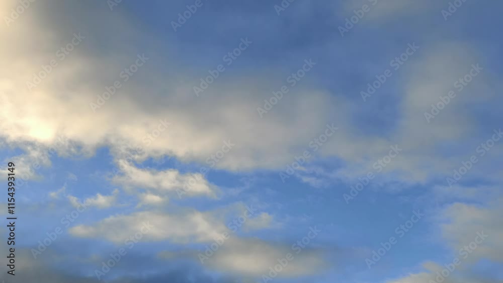 Sky filming with curious orange clouds Sky filming with curious orange clouds