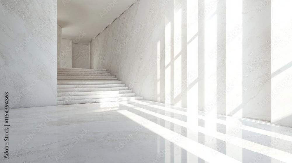 Fototapeta premium Modern Minimalist Space with Natural Lighting