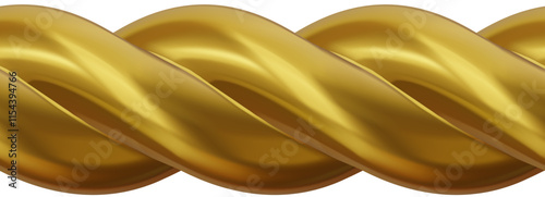 seamless gold rope. seamless border with golden rope