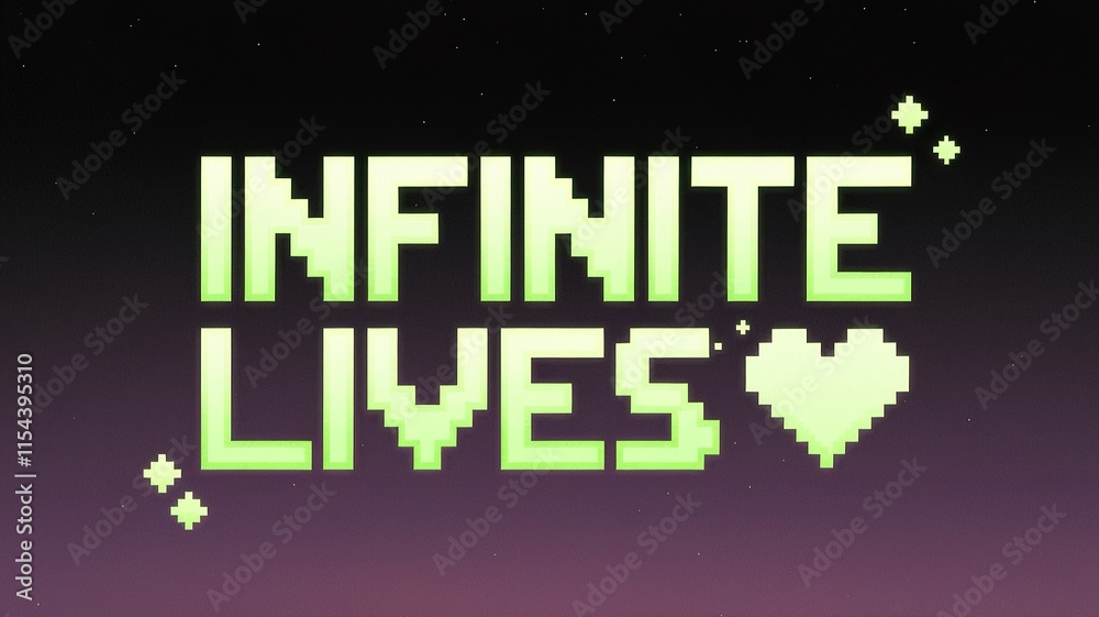 Infinite Lives - Pixel Art Gamer Wallpaper 4K Infinite Lives - Pixel Art Gamer Wallpaper 4K