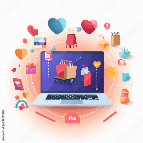 Ultimate Guide: Online Shopping Infographic Vector Illustration Usage Explained