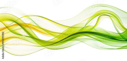 Lime zest abstract wavy design sharply defined