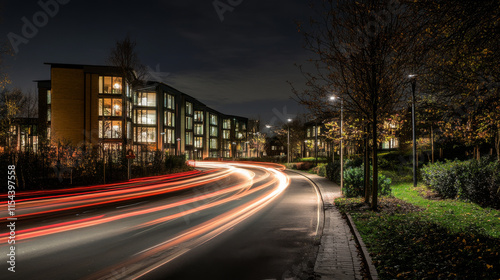 Subtle light trails highlight the movement, adding depth and energy to the design.