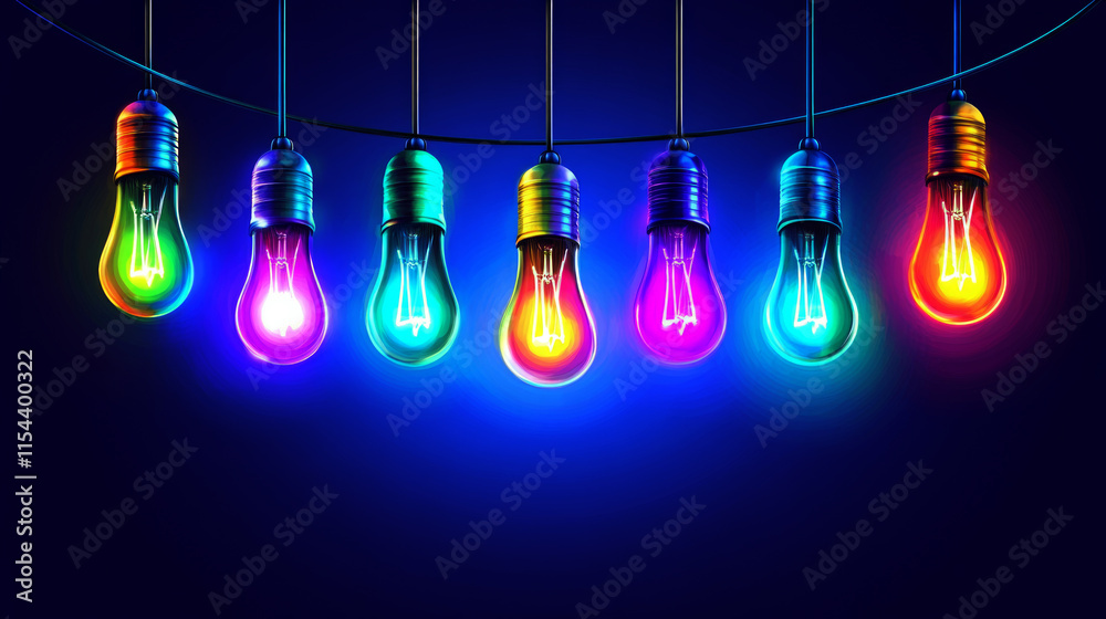 glowing light bulb glowing light bulb