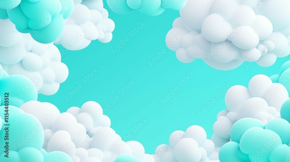 Soft Clouds with Bright Background for Creative Design Projects Soft Clouds with Bright Background for Creative Design Projects