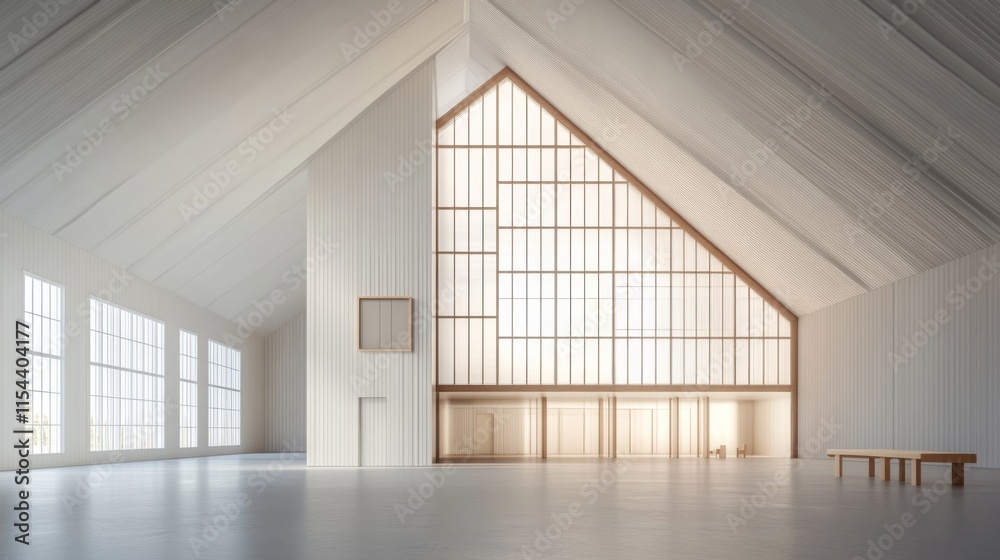 Modern Architectural Space Emphasizing Clean Lines Modern Architectural Space Emphasizing Clean Lines