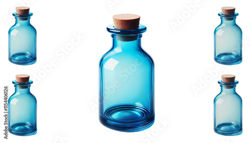 bottle isolated on white, (A.I generative)