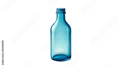 bottle isolated on white, (A.I generative)