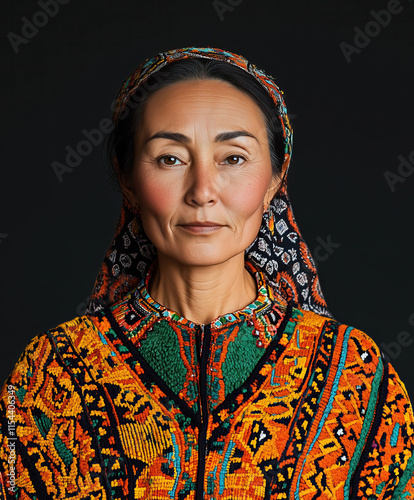 Karkalpak female portrait photo