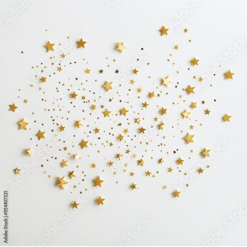 Fondo decorativo con estrellas doradas para celebraciones photo