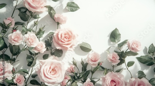 Fondo de flores rosas