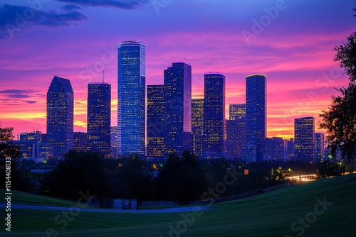 urban skyline modern cityscape
