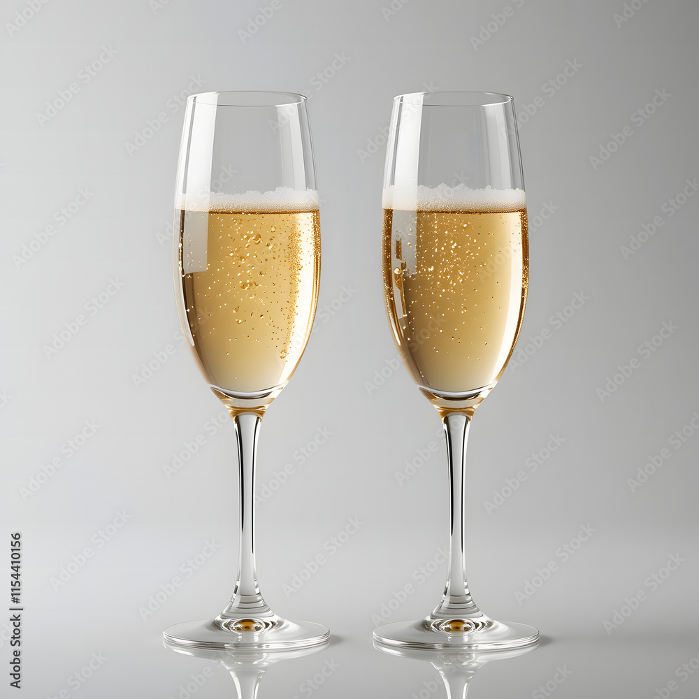 golden champagne glasses isolated on transparent background golden champagne glasses isolated on transparent background