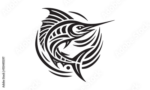 Cute Fish Illustration. Set of fish vector illustration for fishing logo. Cartoon, Clipart, and Line Art Design Adorable fish illustration, ideal for cartoons, and creative design projects.