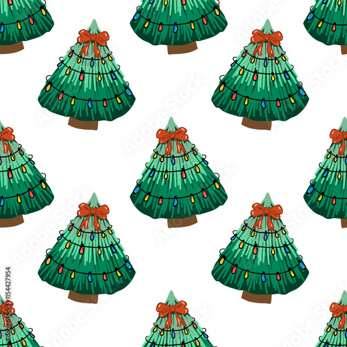 seamless christmas pattern.