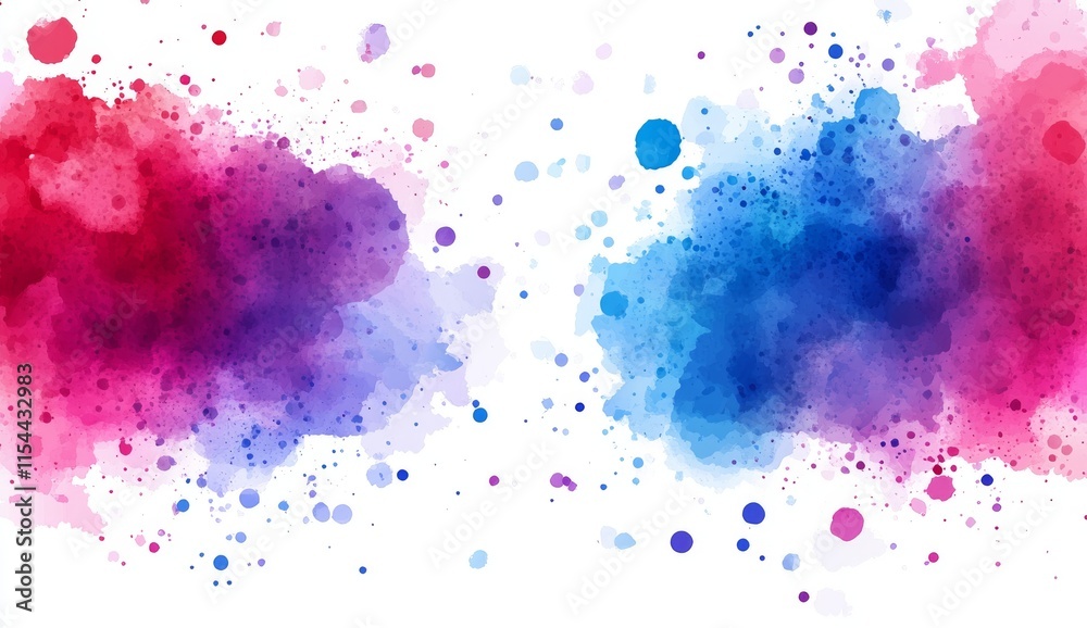 Fototapeta premium abstract watercolor background with splashes