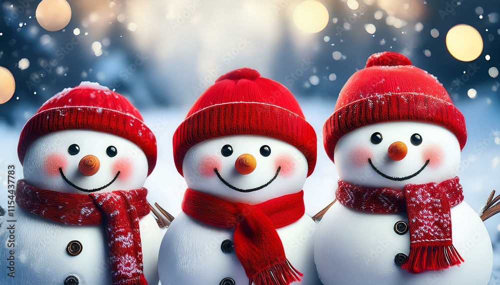 two snowmen with heart two snowmen with heart