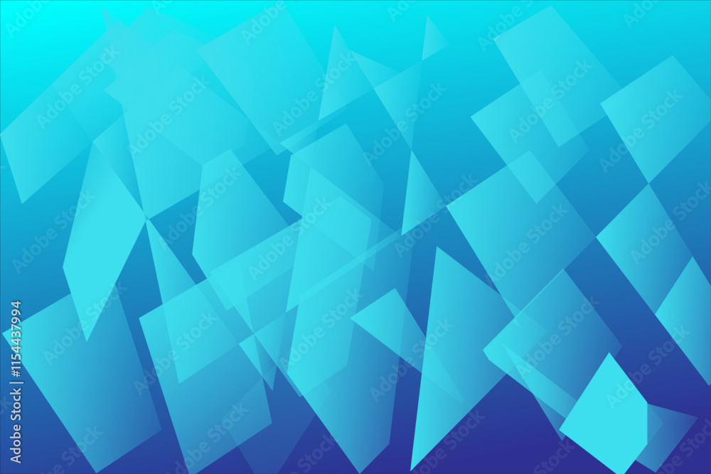Fototapeta premium Abstract blue polygonal background illustration for your design