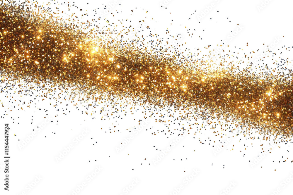 Golden Glitter Particles Drifting and Falling on a Black Background, Abstract Art for Screensavers Golden Glitter Particles Drifting and Falling on a Black Background, Abstract Art for Screensavers