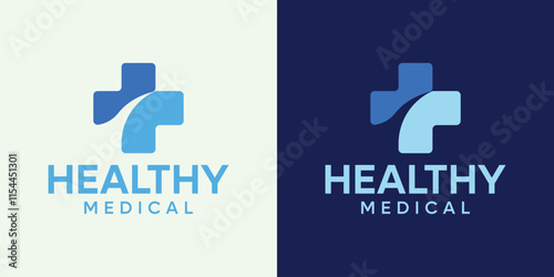 Medicine Caduceus pharmacy hospital clinic cross logo template design