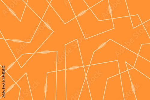 abstract lines background with orange color