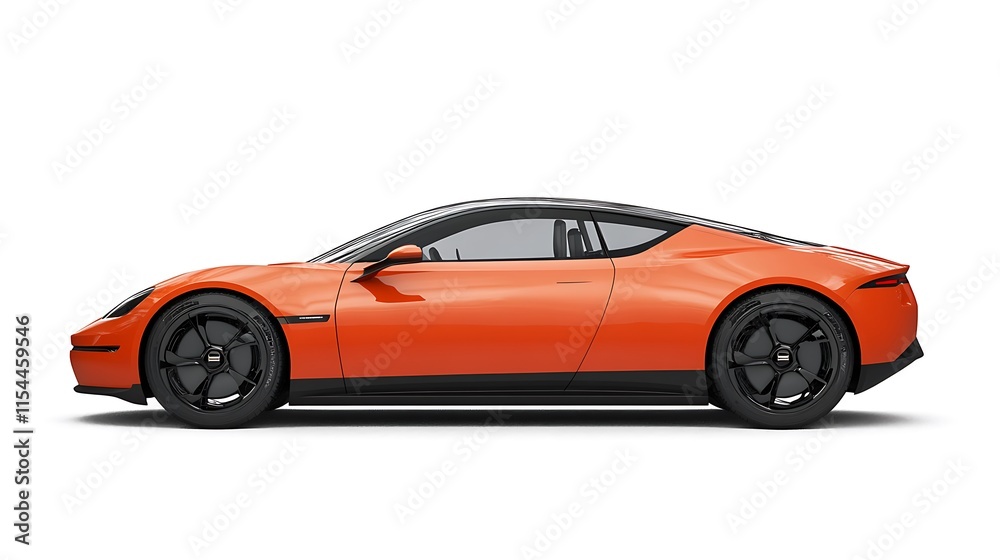 Electrical car - isolated on white background Electrical car - isolated on white background