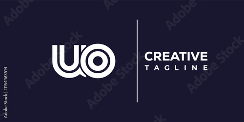 U and O logo design. UO abstract Letters Logo Monogram. This logo design is the process of creating a visual symbol that represents a brand, company, or individual.