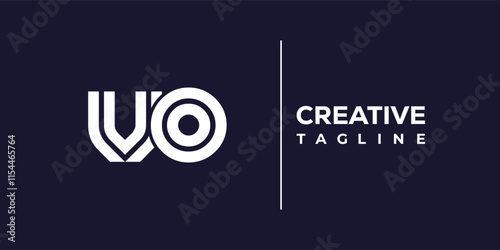 V and O logo design. VO abstract Letters Logo Monogram. This logo design is the process of creating a visual symbol that represents a brand, company, or individual.
