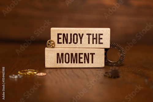 Wooden blocks with words 'Moments That Matter'