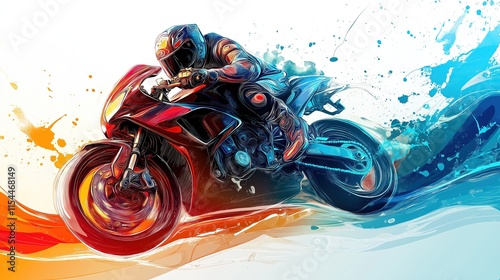 Sport motorcycle abstract background