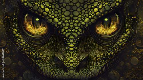 Reptilian face close up portrait - ai illustration also called reptoids, archons, reptiloids, saurians, draconians, or lizard people. Draconian. Illustration photo