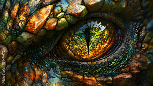 Reptilian face close up portrait - ai illustration also called reptoids, archons, reptiloids, saurians, draconians, or lizard people. Draconian. Illustration photo