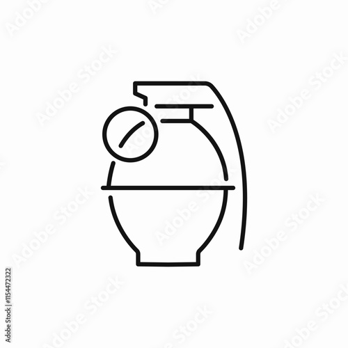 bombshell grenade icon sign vector