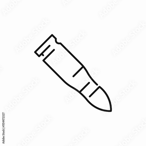 bullet ammo icon sign vector
