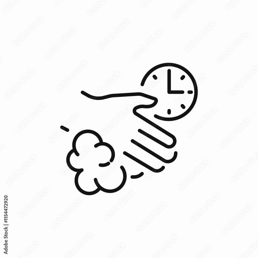 hand wash time icon sign vector hand wash time icon sign vector