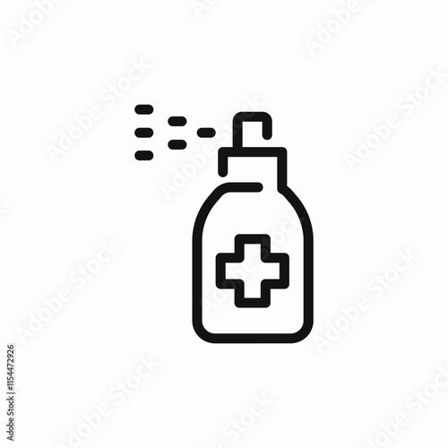 hand sanitizer icon sign vector
