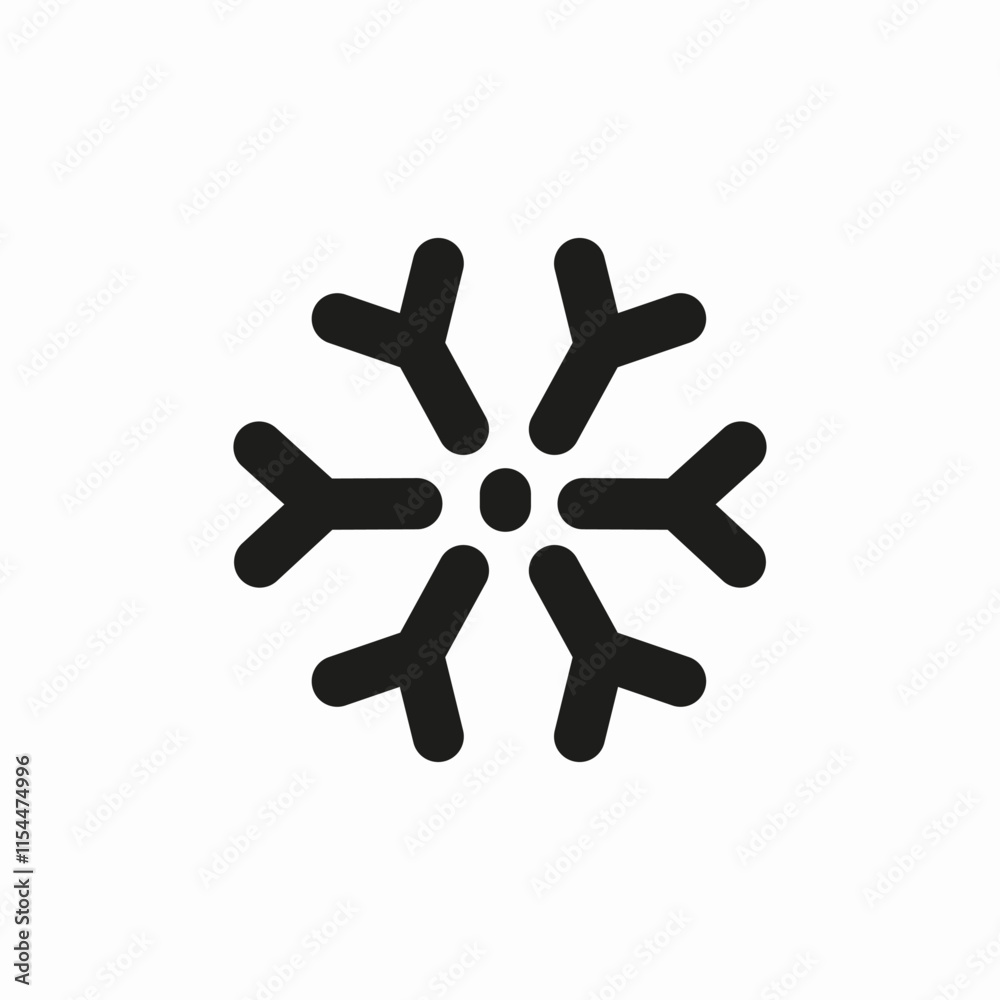 snowflake winter icon sign vector snowflake winter icon sign vector