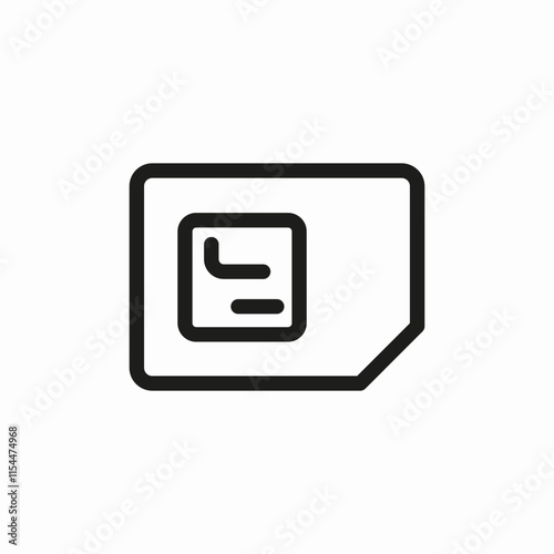 sim card icon sign vector