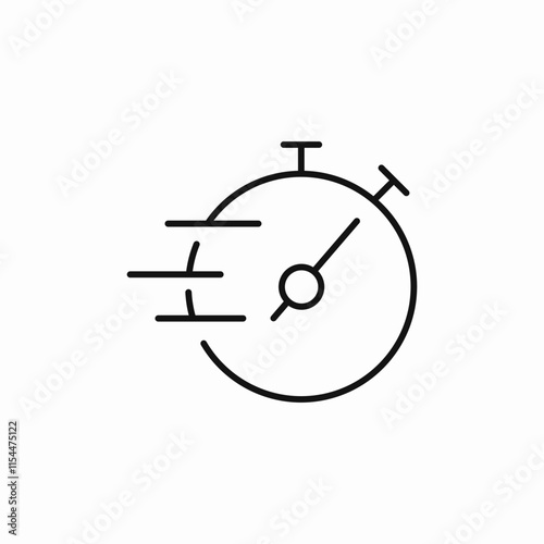 timer stopwatch icon sign vector