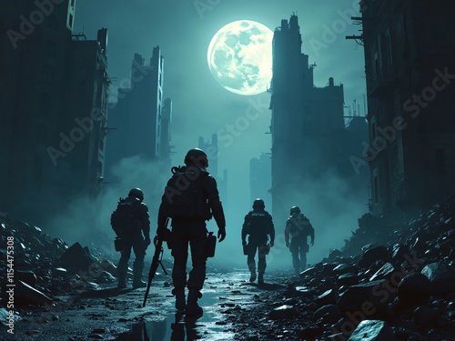 Soldier images created with artificial intelligence