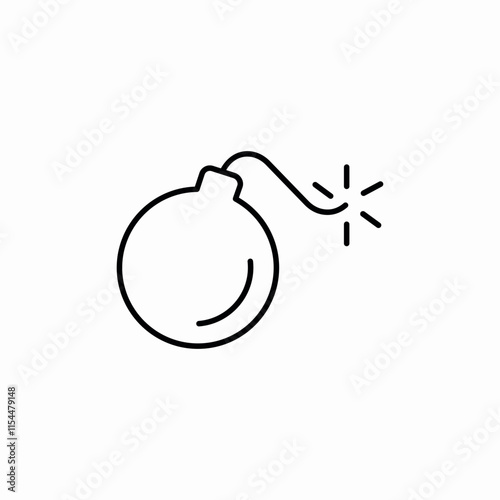 bomb explosion icon sign vector