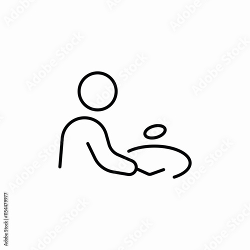 grill meat cook icon sign vector