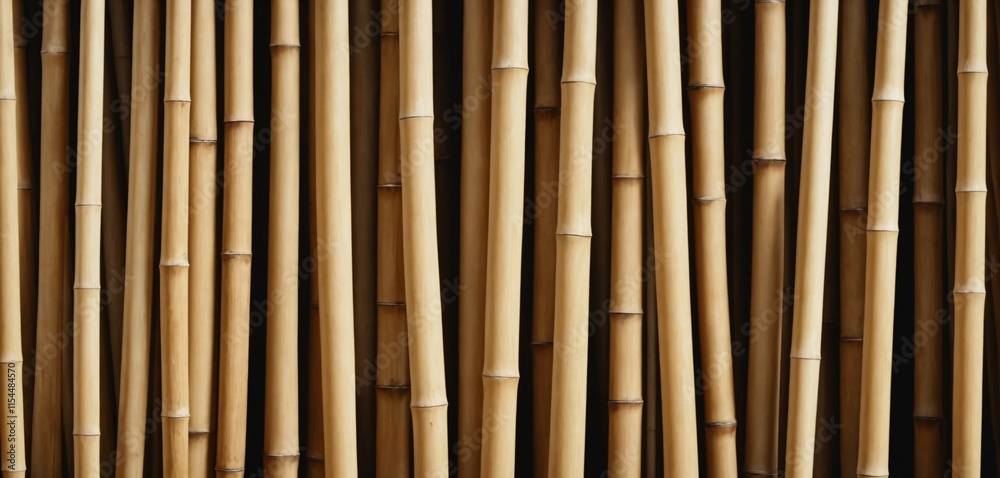 Fototapeta premium Bamboo Stalks Pattern Texture Background