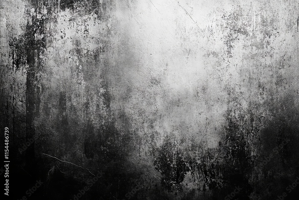 Fototapeta premium Abstract Grunge Texture: Dark and Light Grayscale Wall