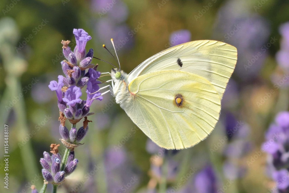A butterfly landing on lavender, shallow depth of field, soft afternoon lighting A butterfly landing on lavender, shallow depth of field, soft afternoon lighting
