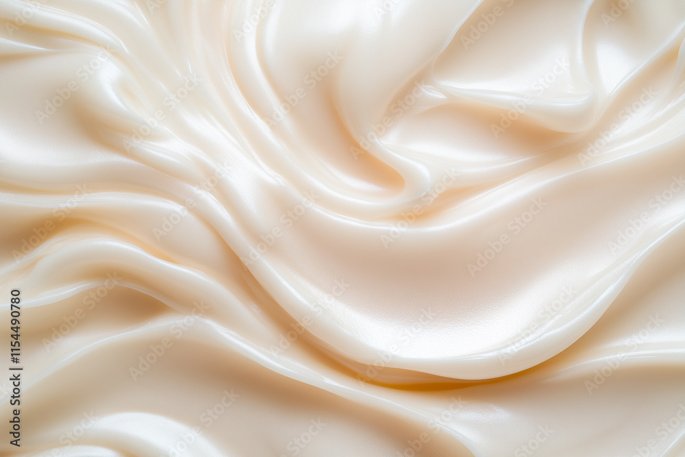 Fototapeta premium Creamy Off-White Substance with Draped Texture