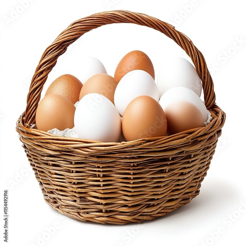 Wallpaper Mural Gathering fresh eggs in a rustic basket kitchen food photography natural light close-up culinary art Torontodigital.ca