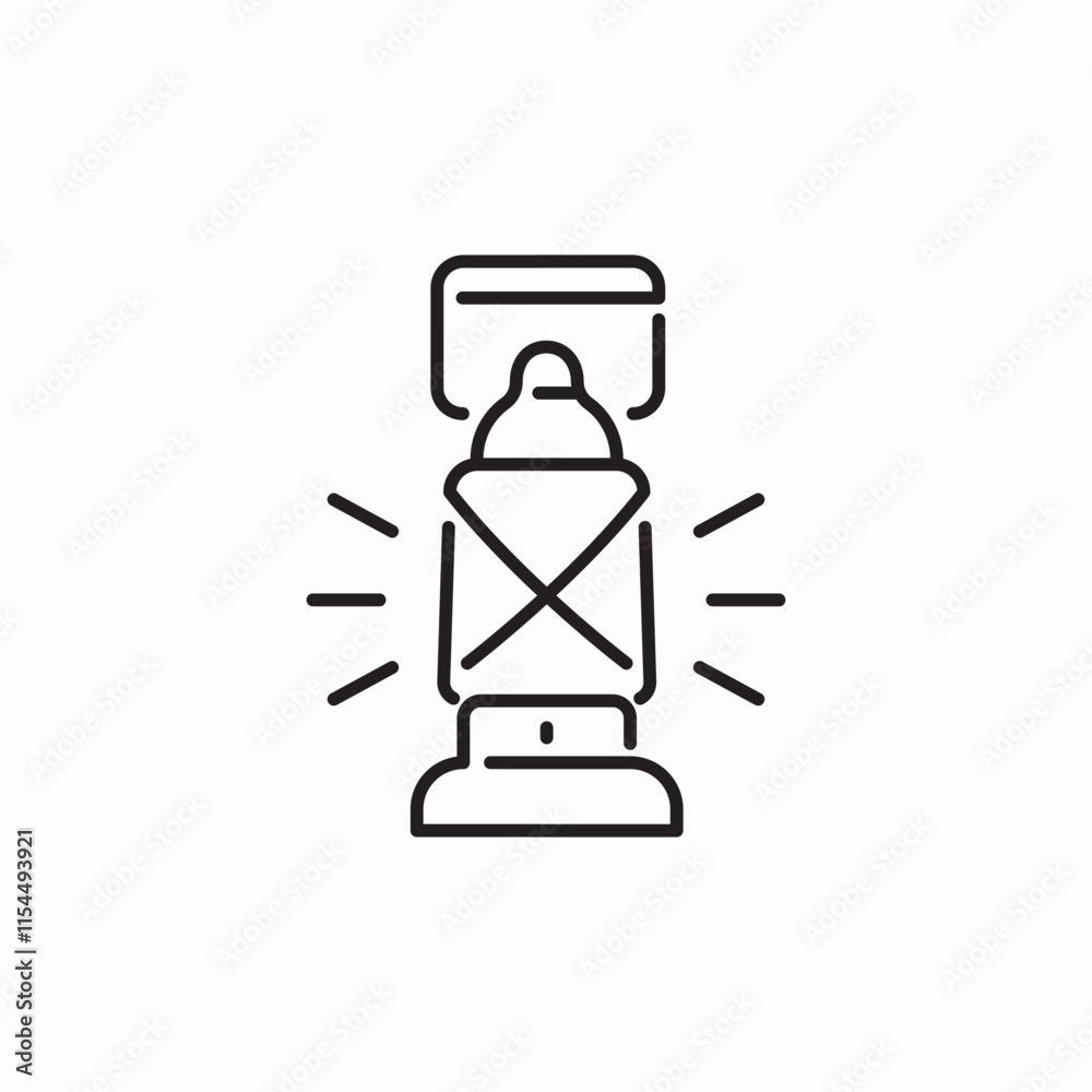 kerosene lamp icon sign vector kerosene lamp icon sign vector